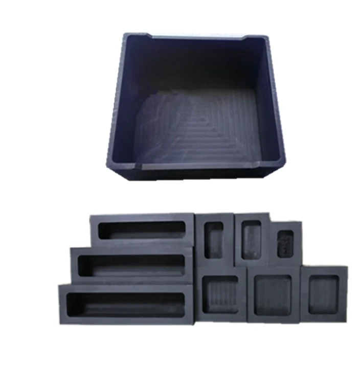 Custom Size Graphite Rod Graphite Plate High Density Graphite Crucible For Aluminum Gold Silver Melting